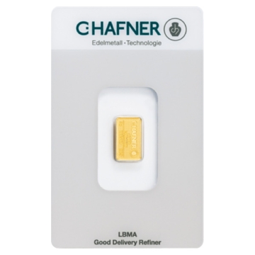 Produkt 2 Gramm Goldbarren C.HAFNER Foto