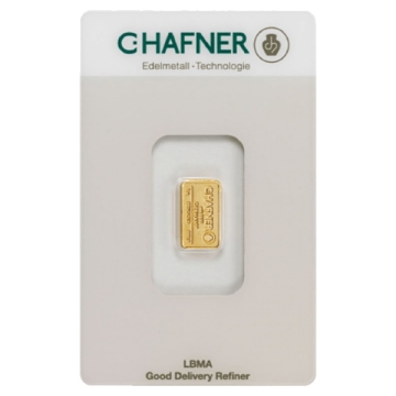 Produkt 1 Gramm Goldbarren C.HAFNER Foto