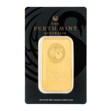 Produkt 100 Gramm Goldbarren Perth Mint Foto