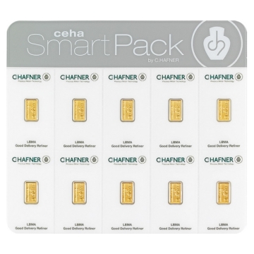 Produkt 10x1 Gramm SmartPack Goldbarren C.HAFNER Foto