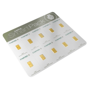 10x1 Gramm SmartPack Goldbarren C.HAFNER