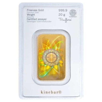 20 Gramm Kinebar® Goldbarren Heraeus