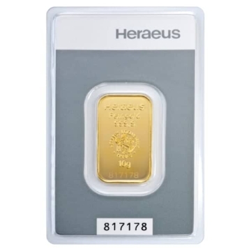 Produkt 10 Gramm Kinebar® Goldbarren Heraeus Foto
