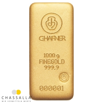 1 Kilogramm Goldbarren C.HAFNER
