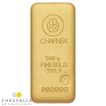 Produkt 500 Gramm Goldbarren C.HAFNER Foto