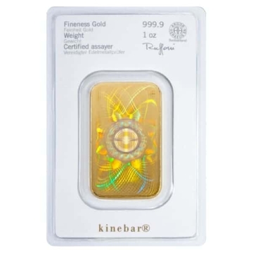 1 Unze (31,1 Gramm) Kinebar® Goldbarren Heraeus