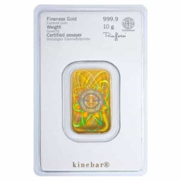 10 Gramm Kinebar® Goldbarren Heraeus