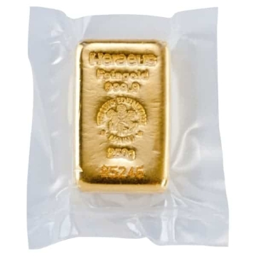 250 Gramm Goldbarren Heraeus
