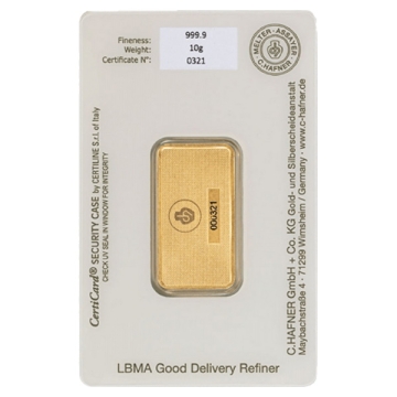 10 Gramm Goldbarren C.HAFNER