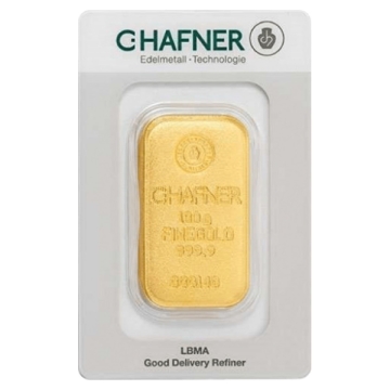 Produkt 100 Gramm Goldbarren (gegossen) C.HAFNER Foto