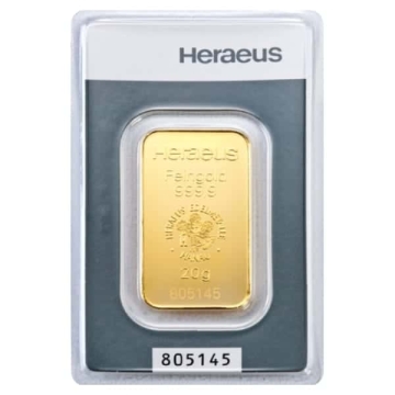 Produkt 20 Gramm Kinebar® Goldbarren Heraeus Foto