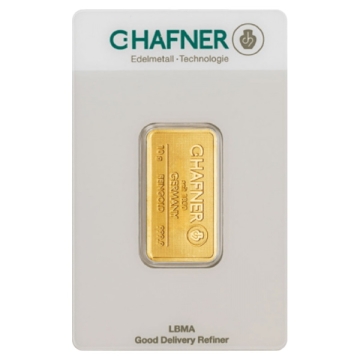 Produkt 10 Gramm Goldbarren C.HAFNER Foto