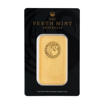 Produkt 50 Gramm Goldbarren Perth Mint Foto