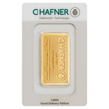Produkt 20 Gramm Goldbarren C.HAFNER Foto