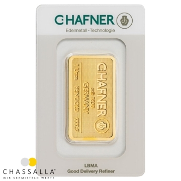 Produkt 1 Unze (31,1 Gramm) Goldbarren C.HAFNER Foto