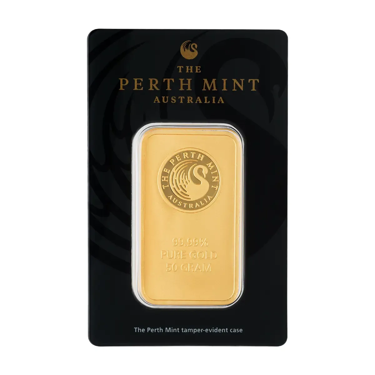 50 Gramm Goldbarren Perth Mint