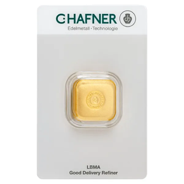 50 Gramm Goldbarren (gegossen) C.HAFNER