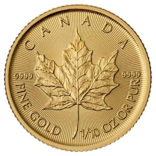 1/10 Unze Maple Leaf Goldmünze (CAN 2025) 1/10 Unze Maple Leaf Goldmünze (CAN 2025)